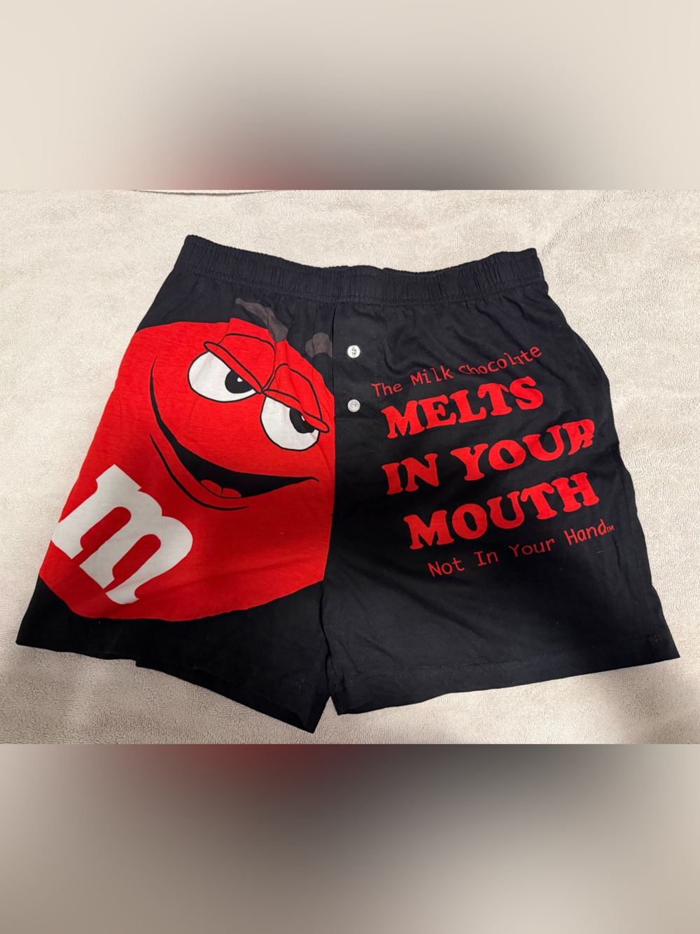 M&M'S Mens Black Boxer shorts
